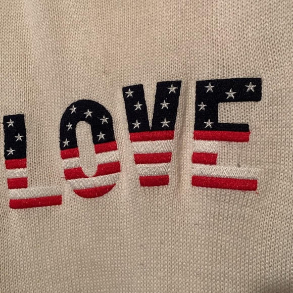 Marled Women’s Patriotic Sweater - Picture 2 of 10